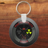 Glossy Mad Scientist Union Button Sleutelhanger (Voorkant)