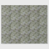 Glossy Modern  Floral Roos Cadeaupapier (Vlak)