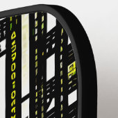 Glossy Pink Donut with Dark Sprinkles Pickleball Paddle (Links Detail)