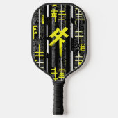 Glossy Pink Donut with Dark Sprinkles Pickleball Paddle (Achterkant)