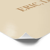 Glossy Poster met persoonlijke gezinshereniging Perfect Poster (Hoek)