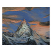 Glossy Poster - "The Matterhorn At Sunset" (Devant)