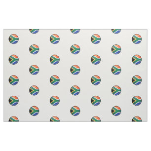 Glossy Ronde Zuid-Afrikaanse vlag Stof