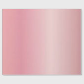 Glossy Rose Gold Glam Elegant Template Gift Cadeaupapier (Vlak)