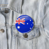 Glossy Round Australian Flag Ronde Button 7,6 Cm (In situ)