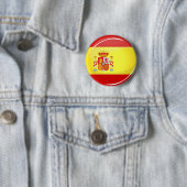 Glossy Round Flag in Spanje Ronde Button 5,7 Cm (In situ)