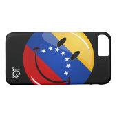 Glossy Round Smilling Venezolaanse vlag Case-Mate iPhone Case (Achterkant (Horizontaal))