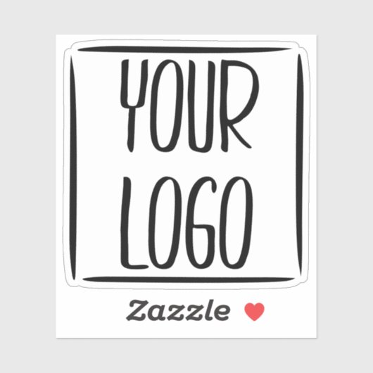 Glossy Transparant Custom-Cut voor uw Logo Sticker (Vel)