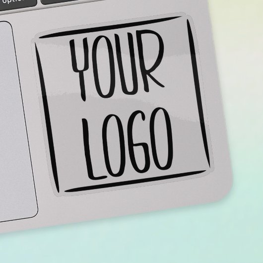 Glossy Transparant Custom-Cut voor uw Logo Sticker