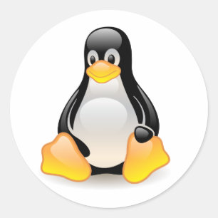 Glossy Tux Linux Penguin Sticker
