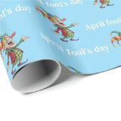 Glossy Wrapping Paper April Fool's Day Clown  Cadeaupapier (Rol Hoek)