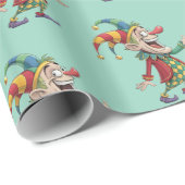 Glossy Wrapping Paper April Fool's Day Joker  Cadeaupapier (Rol Hoek)
