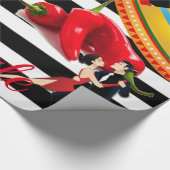 Glossy Wrapping Paper Caliente Mexicaans Cadeaupapier (Hoek)
