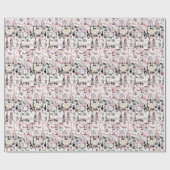 Glossy Wrapping Paper Paris Frankrijk Cadeaupapier (Vlak)