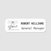 Gloster Gladiator : étiquette de nom classique (Devant)