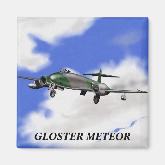 Gloster Meteor Magnet Magneet (Voorkant)