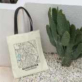 Gloucester, Gloucestershire City Map Tote Bag