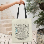 Gloucester, Gloucestershire City Map Tote Bag