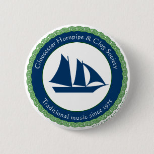 Gloucester Hornpipe and Clog Society Ronde Button 5,7 Cm