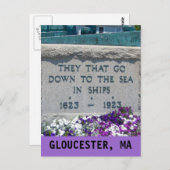 GLOUCESTER, MA BRIEFKAART (Voorkant / Achterkant)