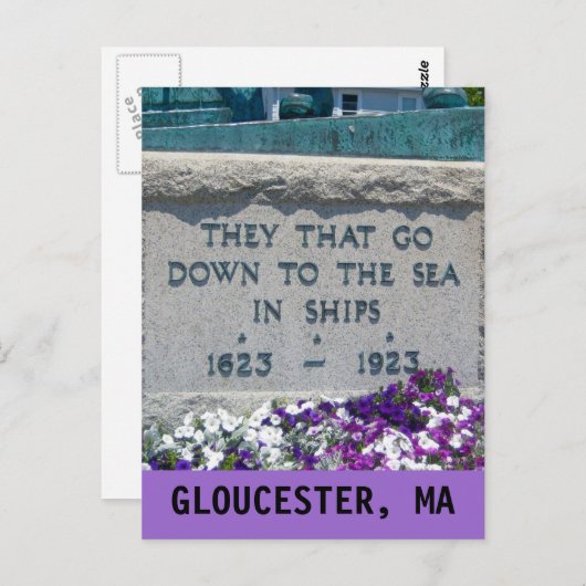 GLOUCESTER, MA CARTE POSTALE (Devant / Derrière)