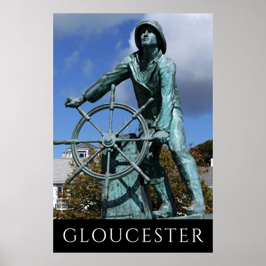 Gloucester MA Fisherman Monument Poster (Voorkant)