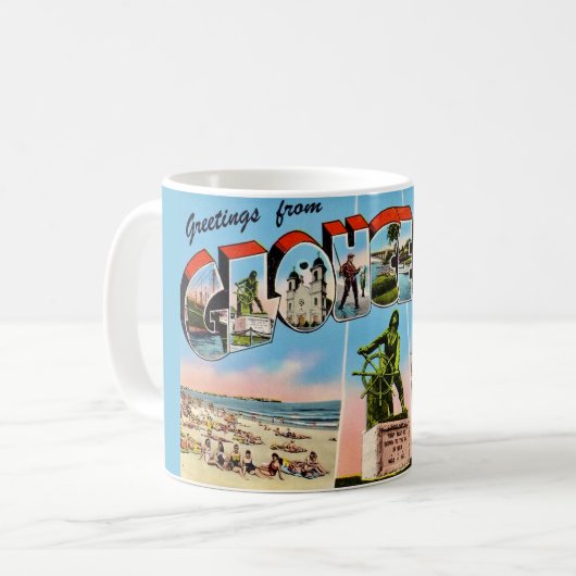 Gloucester MA Salutations Mug (Devant gauche)