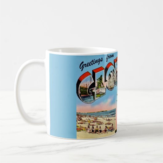 Gloucester MA Salutations Mug (Gauche)