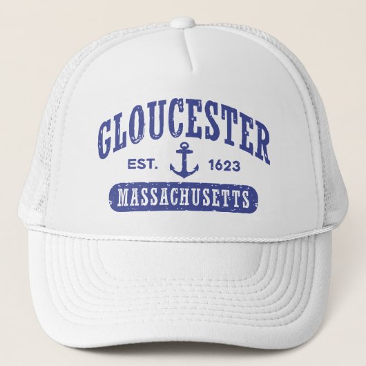Gloucester Massachusetts Trucker Pet (Voorkant)