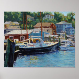 Gloucester Schilderachtig Vissende hoezen Poster