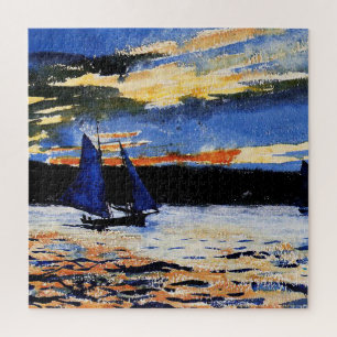 Gloucester Sunset-schilderij van Winslow Homer Legpuzzel