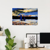 Gloucester Sunset schilderij van Winslow Homer Poster (Thuiskantoor)