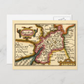 Gloucestershire Comté Angleterre Ancienne carte An (Devant / Derrière)