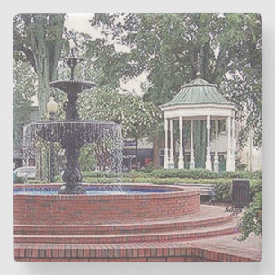 Glover Park Fountain Marietta, Ga. Marble Stone Co Stenen Onderzetter