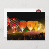 Glow Balloon Fiesta Briefkaart (Voorkant / Achterkant)