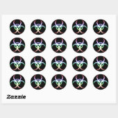 Glow Biohazard Symbool - Sticker (Vel)