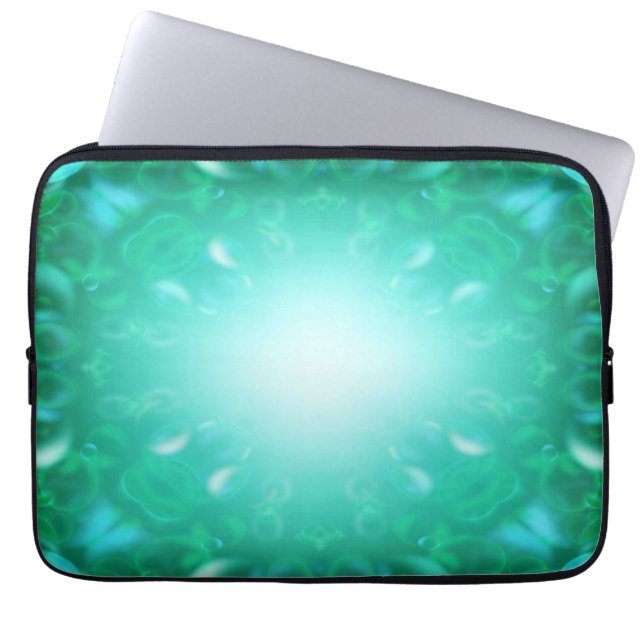 Glow Bubbles Laptop Sleeve (Voorkant)