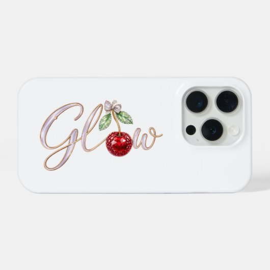 Glow – Cherry Glam Mobile Case (Verso Horizontal)