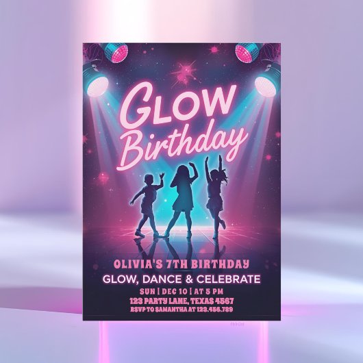 Glow, Dance & Celebrate Kids Kaart