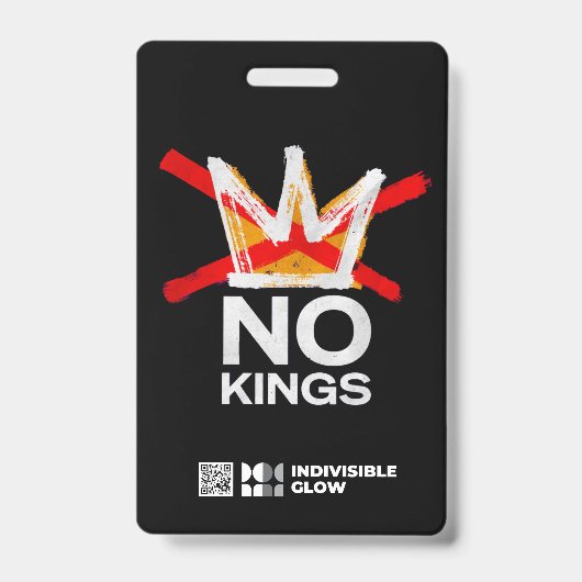 GLOW DEMOCRACY INFO KAART BADGE (Voorkant)