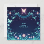 Glow Fairy Feest Thema Sprookje Betoverd Bos Kaart (Achterkant)