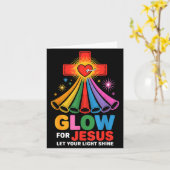 Glow For Jesus Christian Faith  Kaart (Gele Bloem)