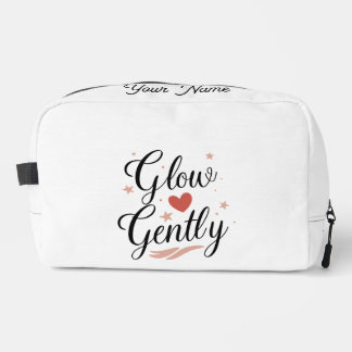 Glow Gently Pink Star Self Care Quote Toilettasje