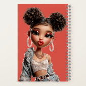 Glow Getter Coral Spiral Notebook Notitieboek (Achterkant)