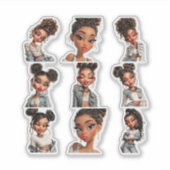 Glow Getter Sticker Pack | 9 Fashion Portraits (Devant)