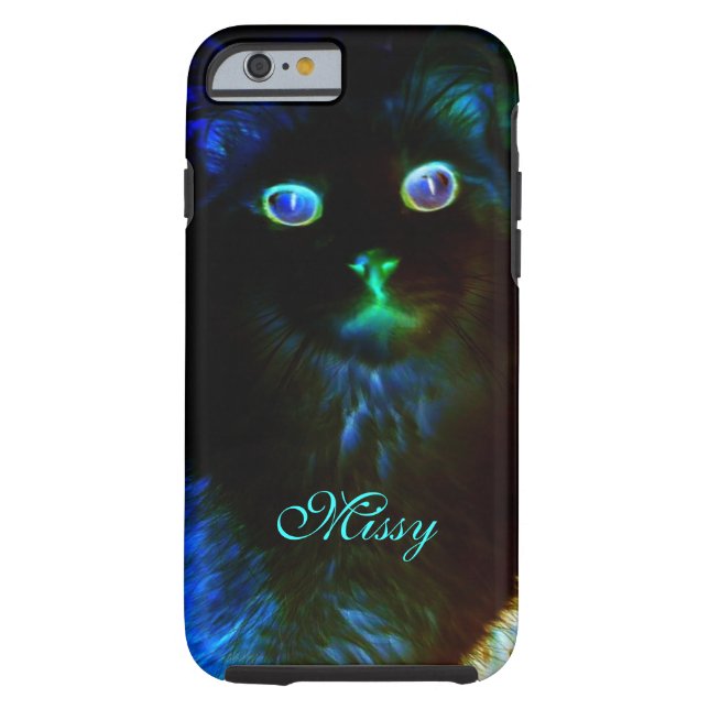 Glow In The Dark Cat iPhone 6 Hoesje (Achterkant)
