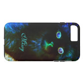 Glow In The Dark Cat iPhone 7 Plus Coque (Dos (Horizontal))