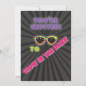 Glow in the Dark Girl Birthday Party Invitations (Dos)