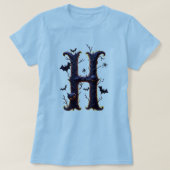 Glow-in-the-Dark Halloween H T-shirt (Design voorkant)