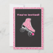 Glow in the dark roller Patinage invitations (Dos)